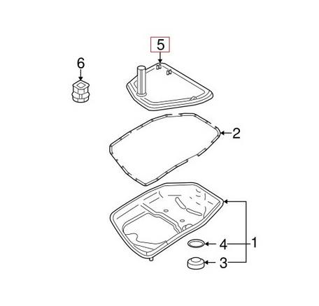 Audi Auto Trans Filter 8E0317823L